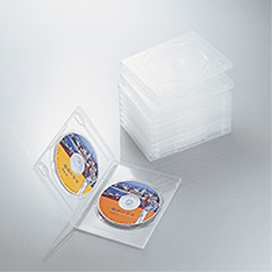 エレコム ELECOM エレコム CCD-DVD06CR DVDトールケース 両面収納 10枚パック クリア