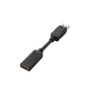 エレコム ELECOM エレコム ELECOM DisplayPort-HDMI変換アダプタ 0.15m ブラック AD-DPHBK