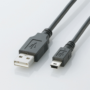 エレコム(ELECOM) USB2.0ケーブル/A-miniBタイプ/ノーマル/5m/ブラック U2C-M50BK