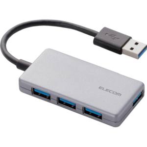 エレコム ELECOM エレコム ELECOM 4ポート USB3.0ハブ(コンパクトタイプ) シルバー U3H-A416BSV
