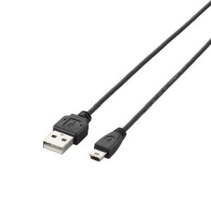 エレコム(ELECOM) USB2.0ケーブル/A-miniBタイプ/極細/0.5m/ブラック U2C-MXN05BK