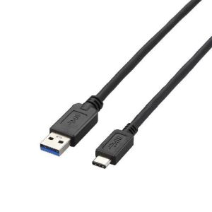 エレコム(ELECOM) USB3.1ケーブル/A-Cタイプ/ノーマル/1m/ブラック USB3-AC10BK