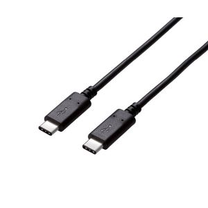 エレコム エレコム U2C-CC5P10NBK USB2.0ケーブル C-Cタイプ 認証品 1.0m ブラック