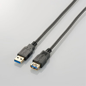 エレコム　ELECOM USB3.0ケーブル/A-A延長タイプ/スタンダード/2m/ブラック USB3-E20BK