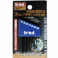TRAD TRAD TMI-7 7pcsマイクロヘクスレンチセット インチ 三共コーポレーション