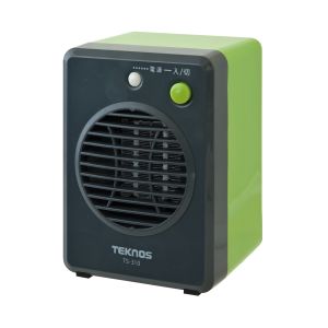 テクノス TEKNOS モバイルセラミックヒーター 300W グリーン TS-310