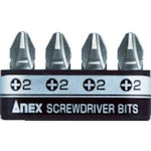 兼古製作所 アネックス Anex アネックス AK-51P-B4P 溝付超短ビット プラス4pcs +2×19 Anex 兼古製作所