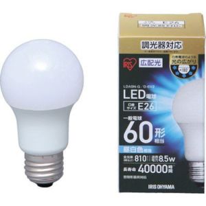 アイリスオーヤマ IRIS LED電球 調光 E26 広配光 60形相当 昼白色 LDA9N-G/D-6V2