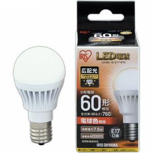 アイリスオーヤマ IRIS LED電球 E17 広配光 60形相当 電球色 LDA8L-G-E17-6T5
