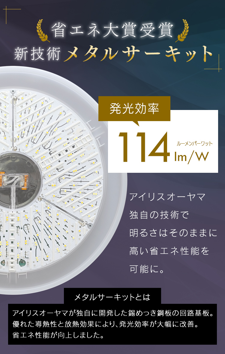  アイリスオーヤマ IRIS アイリスオーヤマ CL8DL-5.1CF LEDシーリングライト メタルサーキットシリーズ クリアフレーム 8畳調色