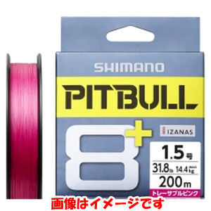 シマノ SHIMANO シマノ ピットブル8+ 200m トレーサブルピンク 0.8号 LD-M61T