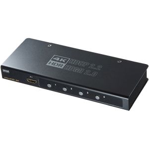 サンワサプライ SANWA SUPPLY 4K・HDR・HDCP2.2対応HDMI切替器(4入力・1出力) SW-HDR41H