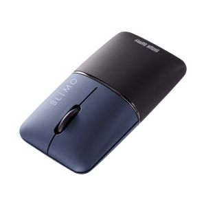 サンワサプライ SANWA SUPPLY サンワサプライ MA-BBS310NV 静音 Bluetooth ブルー LED マウス SLIMO 充電式