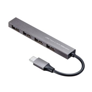サンワサプライ SANWA SUPPLY サンワサプライ USB-2TCH23SN USB Type-C USB2.0 4ポート スリムハブ