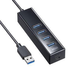サンワサプライ SANWA SUPPLY サンワサプライ USB-3H405BKN USB3.2Gen1 4ポートハブ 磁石付