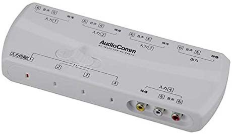  オーム電機 OHM オーム電機 AudioComm AVセレクター4入力 1出力 AV-R401H 03-6185