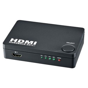 オーム電機 OHM オーム電機 HDMIセレクター 3ポート 黒 AV-S03S-K 05-0576