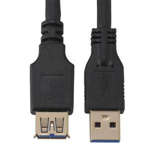 オーム電機 OHM オーム電機 USB3.0延長ケーブル黒 1.5m 05-2057 PC-N2057