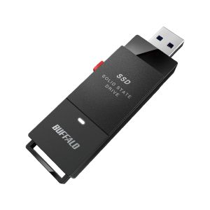 バッファロー BUFFALO バッファロー SSD-SCT1.0U3BA/D PC対応 USB3.2 Gen2 TV録画 スティック型 TypeC付属