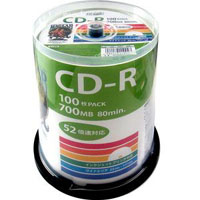 ハイディスク HI DISC ハイディスク HDCR80GP100 データ用CD-R CDR 700MB 100枚 磁気研究所