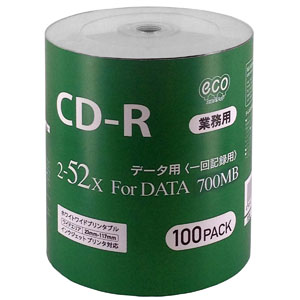 ハイディスク HI DISC ハイディスク CR80GP100_BULK CD-R CDR 700MB データ用 100枚 磁気研究所