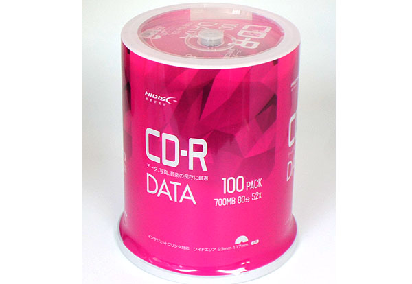  ハイディスク HI DISC ハイディスク VVDCR80GP100 CD-R CDR 700MB データ用 100枚 磁気研究所