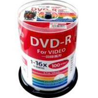 ハイディスク HI DISC ハイディスク HDDR12JCP100 録画用DVD-R 約120分 100枚 16倍速 CPRM 磁気研究所