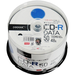 ハイディスク HI DISC TYCR80YP50SP CD-R CDR 700MB データ用 48倍速50枚 TYコード(太陽誘電級の品質)