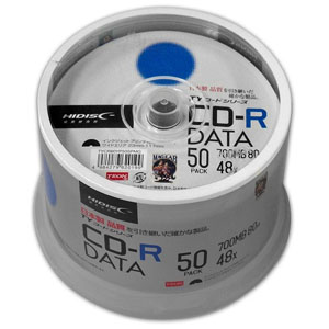 ハイディスク HI DISC ハイディスク TYCR80YP50SPMG CD-R CDR 700MB 