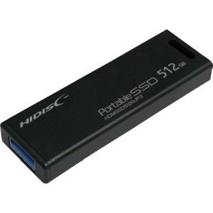 ハイディスク ハイディスク HDMSSD512GJP3R MiniStickポータブルSSD 512GB USB3.2Gen2対応データ 録画用