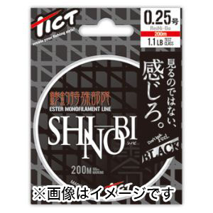 ティクト TICT ティクト TICT シノビ SHINOBI 200m 0.25号 1.1lb