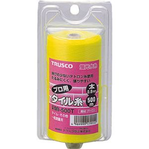 トラスコ TRUSCO トラスコ 蛍光水糸 プロ用タイル糸VR 太0.8mm 500m巻 1巻 MI-500T