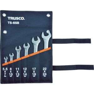 トラスコ TRUSCO トラスコ 両口スパナセット 6本組  TS-6SC