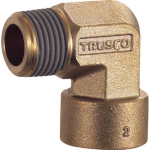トラスコ TRUSCO トラスコ ねじ込み継手 エルボ R1/2-RC1/2 1個 TN-14L