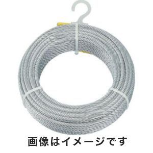 トラスコ TRUSCO トラスコ メッキ付ワイヤーロープ Φ3mm×10m 1巻 CWM 