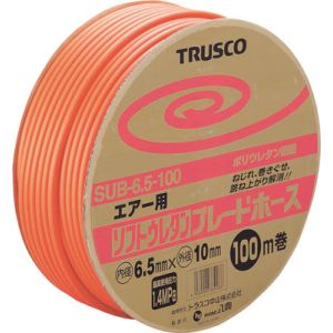 トラスコ中山 TRUSCO ソフトウレタンブレードホース 6.5×10mm 100m ドラム巻 1巻 SUB-6.5-100 メーカー直送 代引不可 北海道・沖縄・離島不可