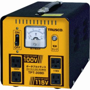 トラスコ TRUSCO トラスコ TPT-30BD ポータブルトランス 30A 3kVA 降圧 昇圧兼用型 TRUSCO メーカー直送 代引不可 沖縄離島不可