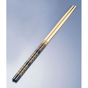 松尾物産 松尾物産 竹製 歌舞伎菜箸 黒 36cm
